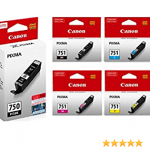 Canon PGi750xl pgbk/CLI-751 BCMY pk of 5